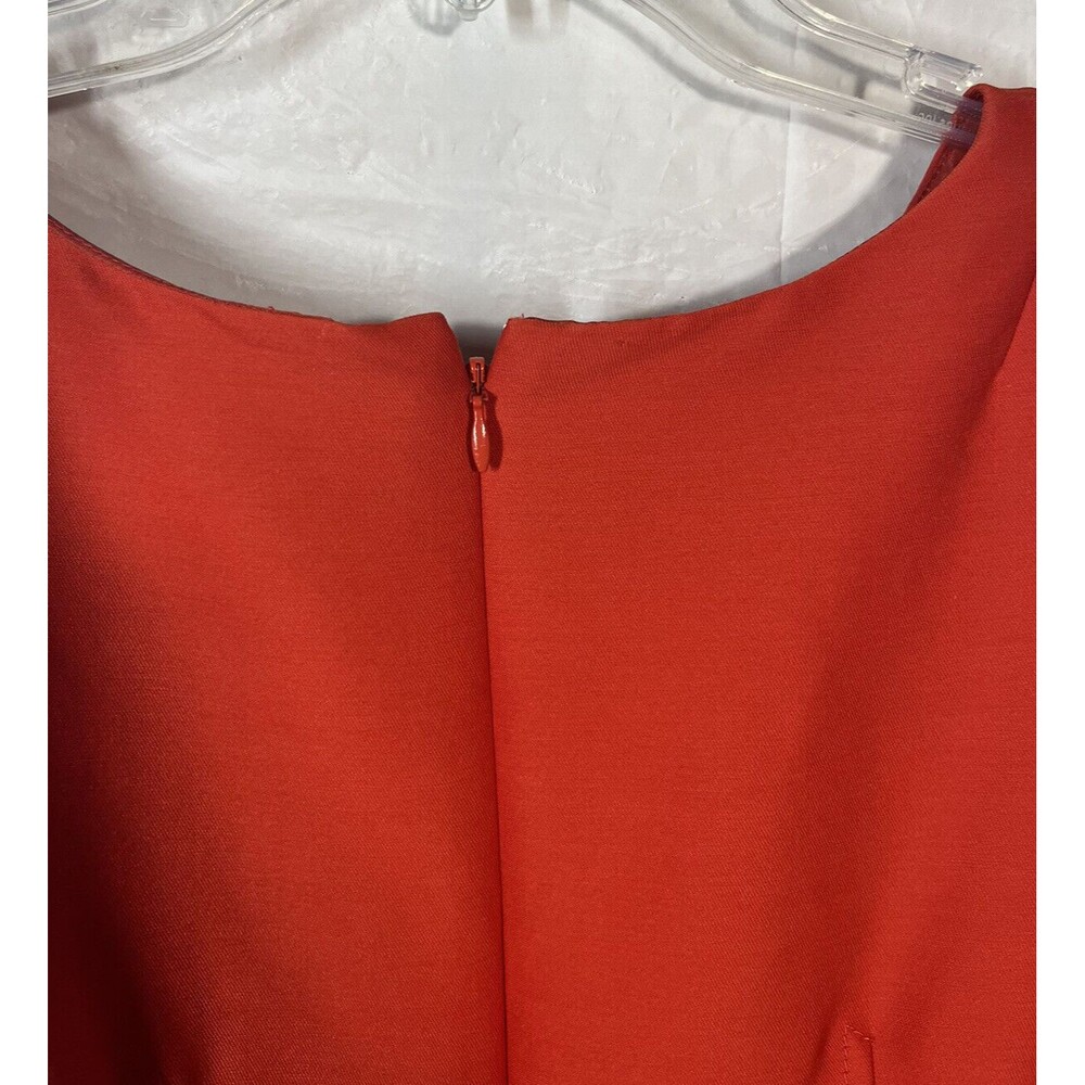 J. Crew Modern Allie Dress Wool/silk Blend Red Size 8 - Picture 5 of 8